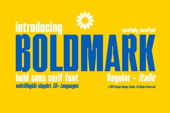 Boldmark: The Modern Sans Serif Typeface for Web Design