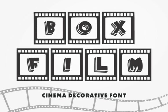 Box Film: A Decorative Font for Bold Visual Statements