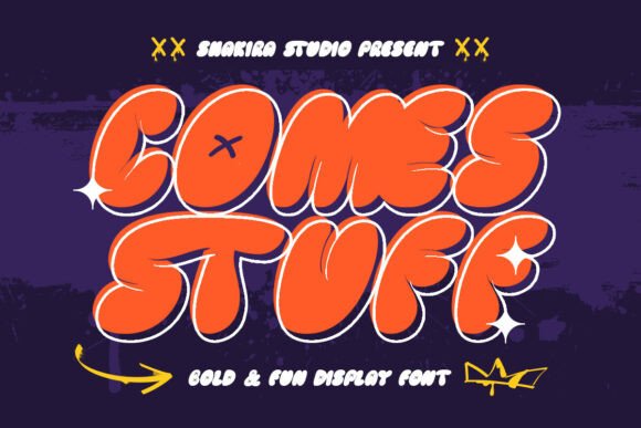 Comes Stuff: The Bubbly Display Font for Playful Branding