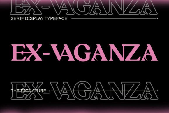Ex Vaganza: A Serif Font That Elevates Editorial Design