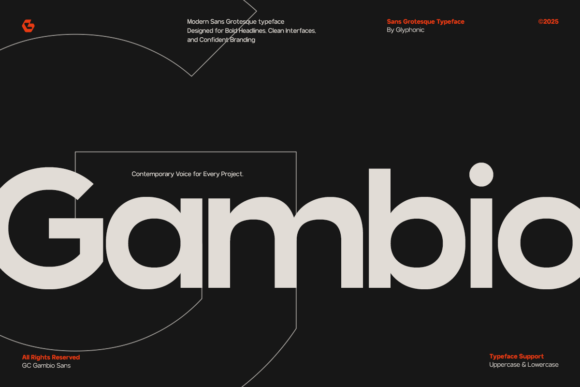 Gc Gambio: A Modern Sans Serif Typeface for Digital Brands