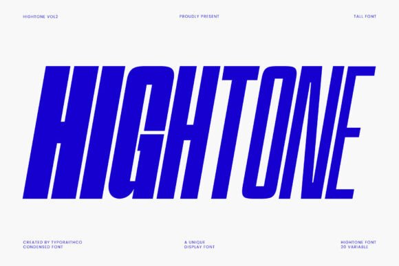 Hightone Family: A Bold Typeface for Modern Editorial Design