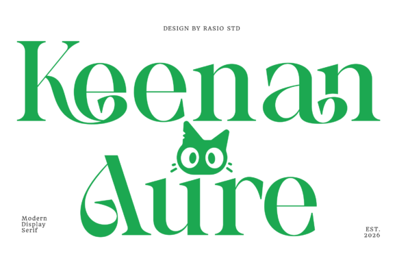 Keenan Aure: A Modern Serif for Editorial Design
