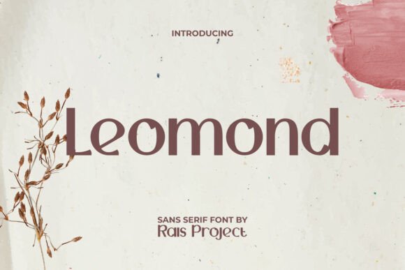 Leomond Typeface: The Modern Sans Serif Font for Handmade Brands
