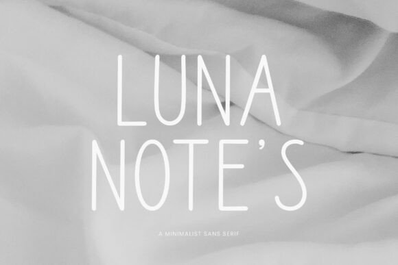 Luna Notes: A Modern Typeface for Elegant Editorial Design