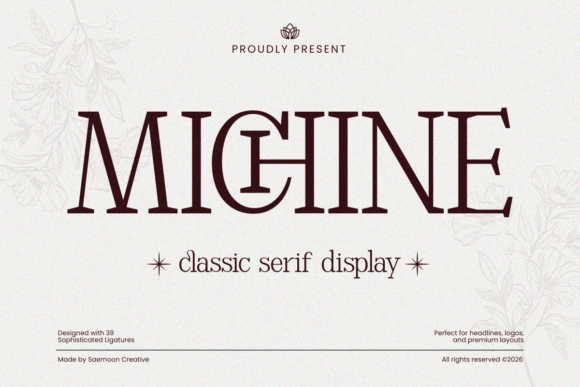 Michine: A Timeless Serif Font for Modern Editorial Design