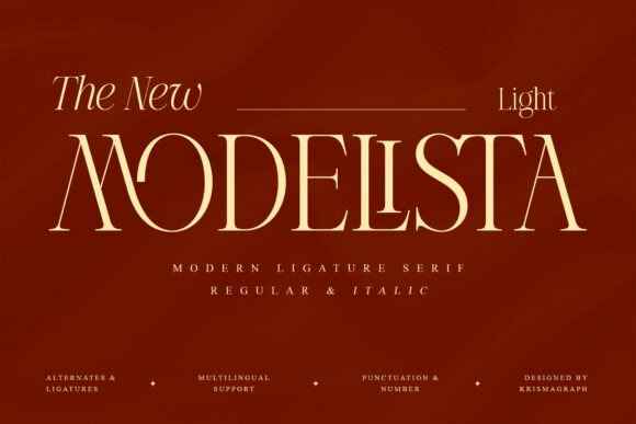 Modelista Light for Editorial Design