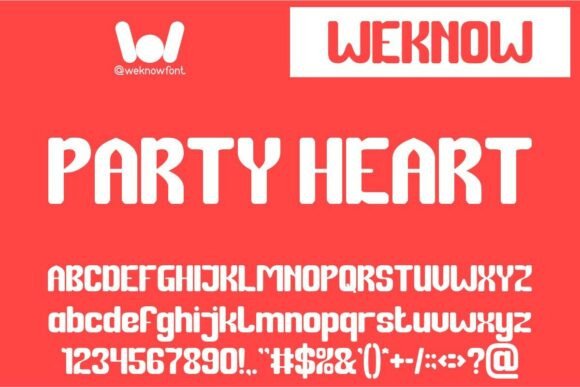 Party Heart: A Playful Sans Serif for Bold Branding