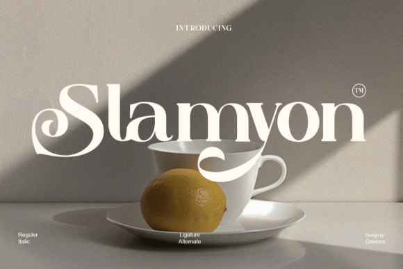 Slamyon: The Elegant Serif Font for Polished Small Business Branding