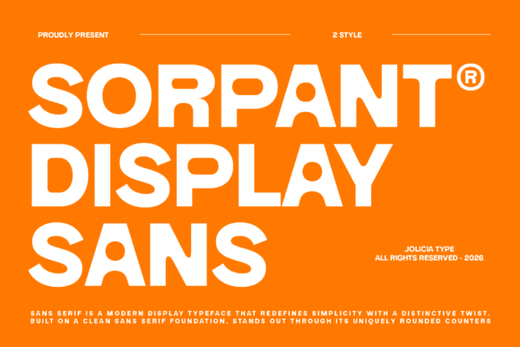 Sorpant: The Modern Display Typeface for Editorial Design