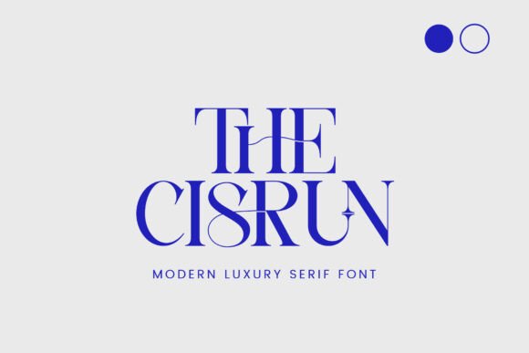 The Cisrun: A Modern Serif Font for Professional Branding