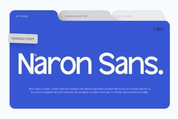 TRT Naron Sans: The Bold Typeface for Campaign Clarity