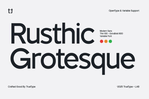 TRT Rusthic Grotesque First Impressions and Practical Use