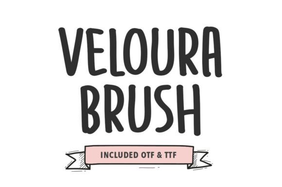 Veloura Brush: The Handmade Typeface for Authentic Shop Branding
