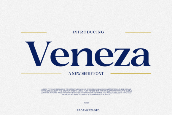 Veneza: The Modern Serif Font for Authentic Brand Identity