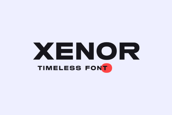 Xenor: The Bold Display Typeface for Modern Editorial Design